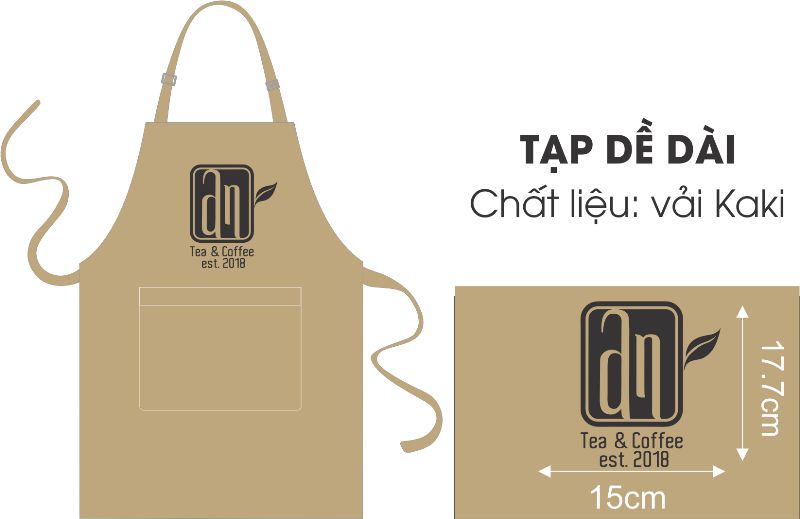 tạp dề an tea coffee